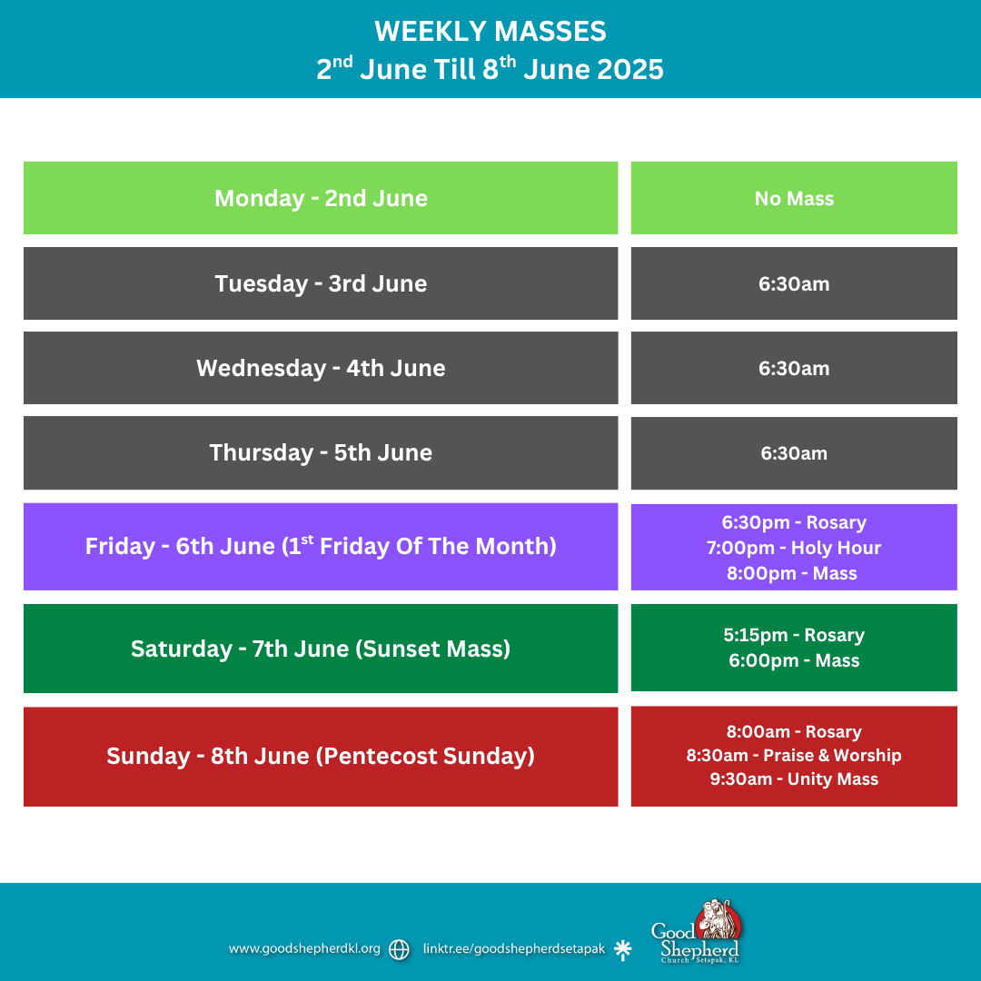 WEEKLY MASSES 9th February Till 15th February 2025 (1) WEEKLY MASSES 9th February Till 15th February 2025 (1)