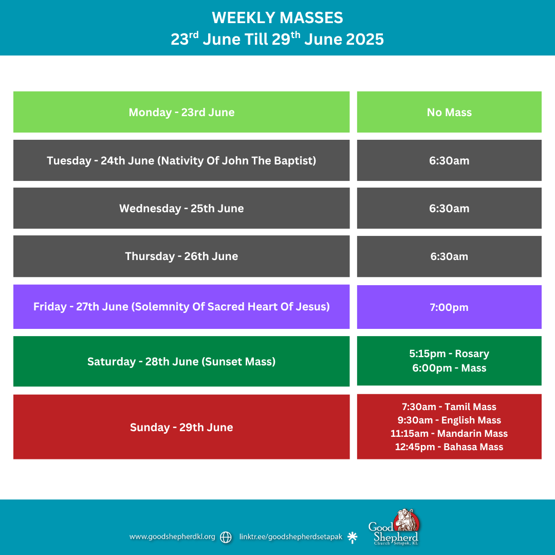WEEKLY MASSES 9th February Till 15th February 2025 (5) WEEKLY MASSES 9th February Till 15th February 2025 (5)
