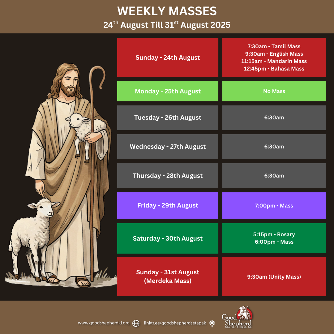 WEEKLY MASSES 9th February Till 15th February 2025 (1)