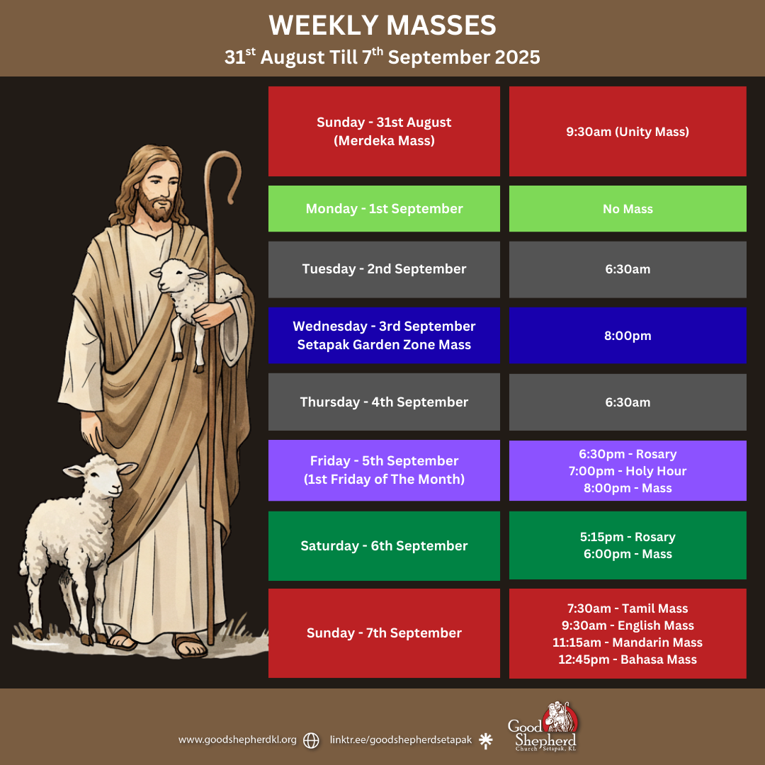 WEEKLY MASSES 9th February Till 15th February 2025 (2)